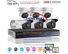 Trọn bộ 06 camera giám sát 2.0Mp 1080p Hikvision