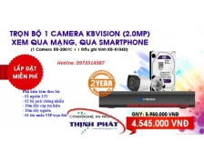 Trọn bộ camera KBVISION KB-2001C 4 kênh 2.0MP
