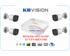 Trọn bộ 4 camera KBVISION 2.0MP FULL HD1080P